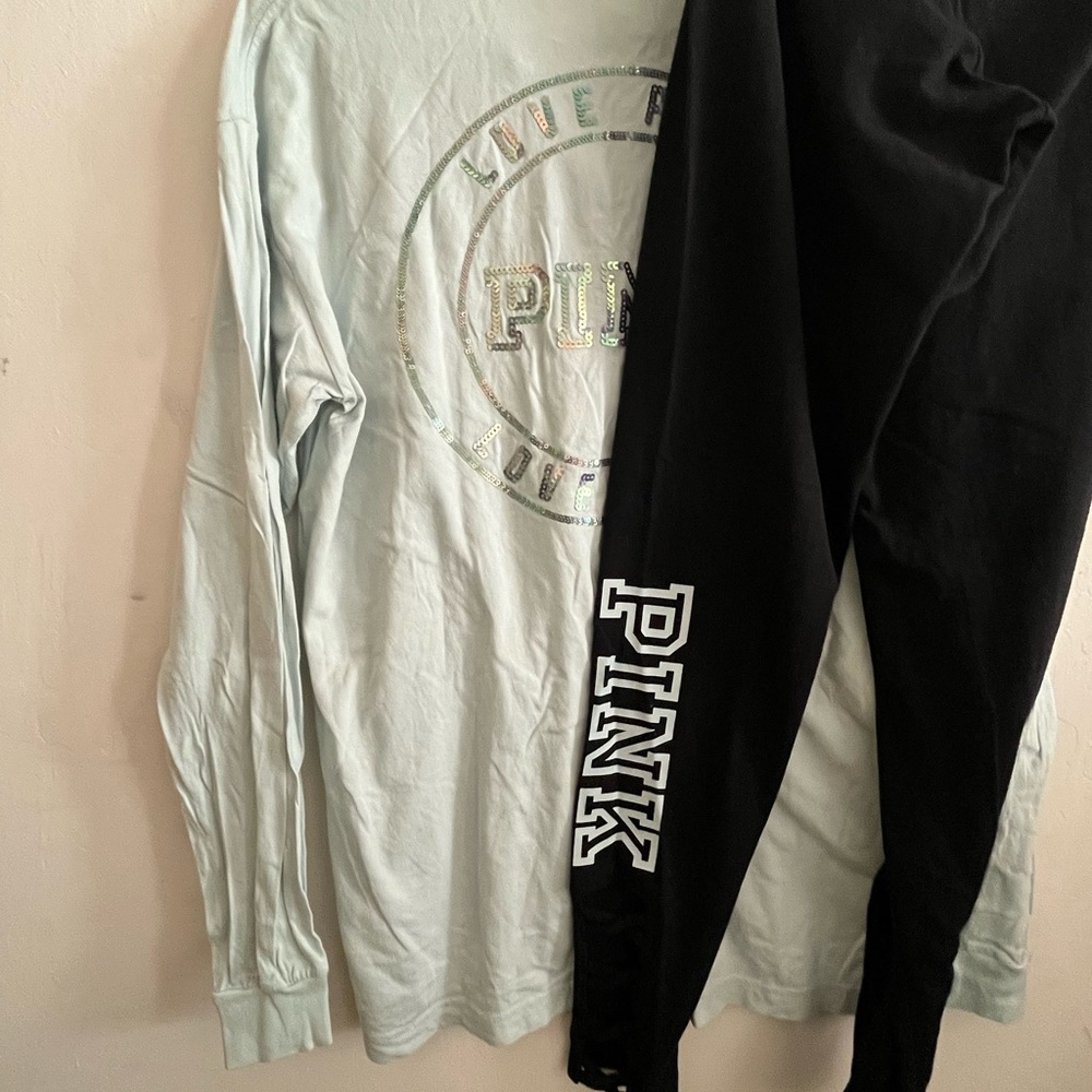 Victoria Secret Pink long sleeve top and bottoms.
